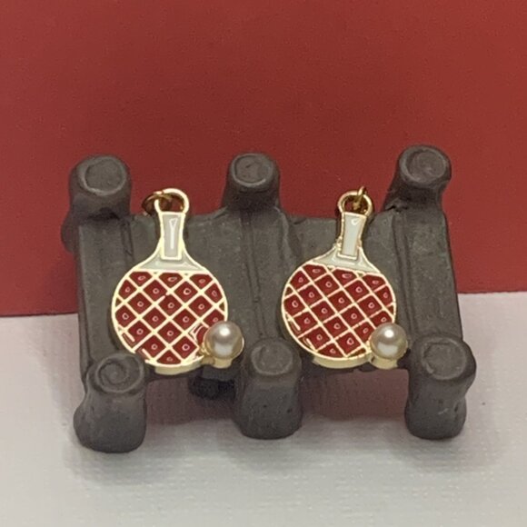 Ping Pong Earrings, Sports Earrings, Ping Pong Paddle, Gift Idea, Silly Earring - Picture 4 of 6